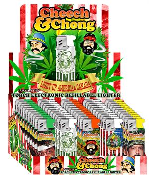 CHEECH & CHONG TORCH LIGHTER #CC-LT-160&161&162 BOX OF 50