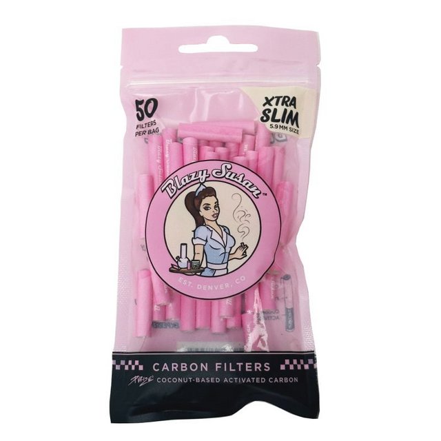 BLAZY SUSAN PURIZE XTRA SLIM CARBON FILTERS 50CT BAG