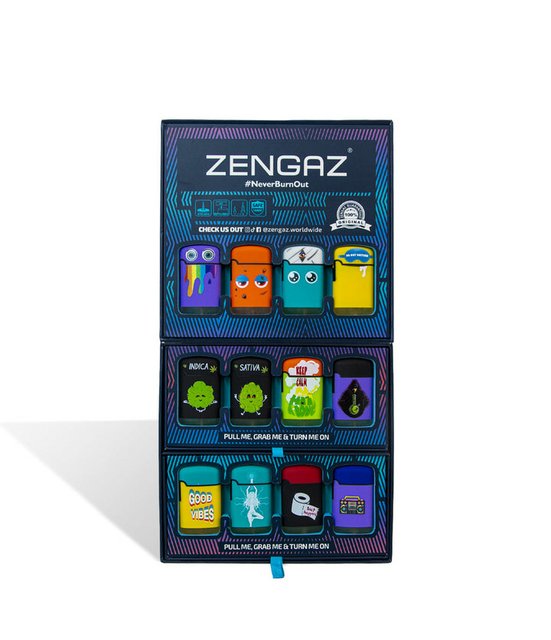 ZENGAZ MINI JET TORCHES MIXED DESIGNS 48CT DISPLAY