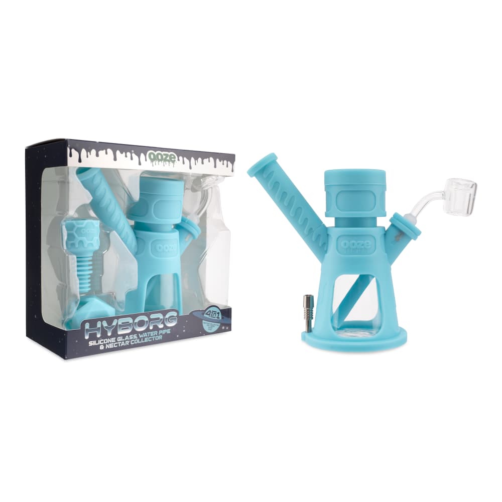 OOZE HYBORG 4 IN 1 SILICONE WATER PIPE & NECTAR COLLECTOR