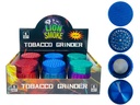 LION SMOKE 4 PARTS TOBACCO GRINDER BASKET PATTERN DESIGN #LS44231 BOX OF 6